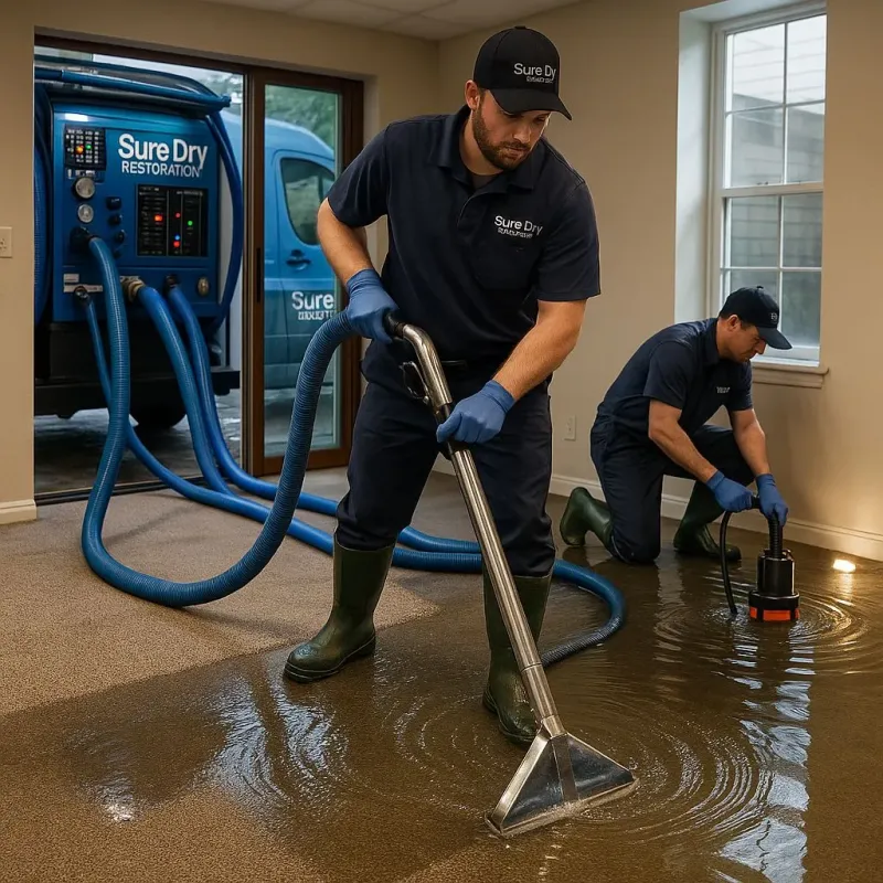Water Extraction and Removal process in Whitman, MA